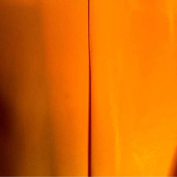 Vintage 90’s Jennifer Moore Marigold Yellow Satin Button Up Shirt Size 14W - Picture 8 of 9